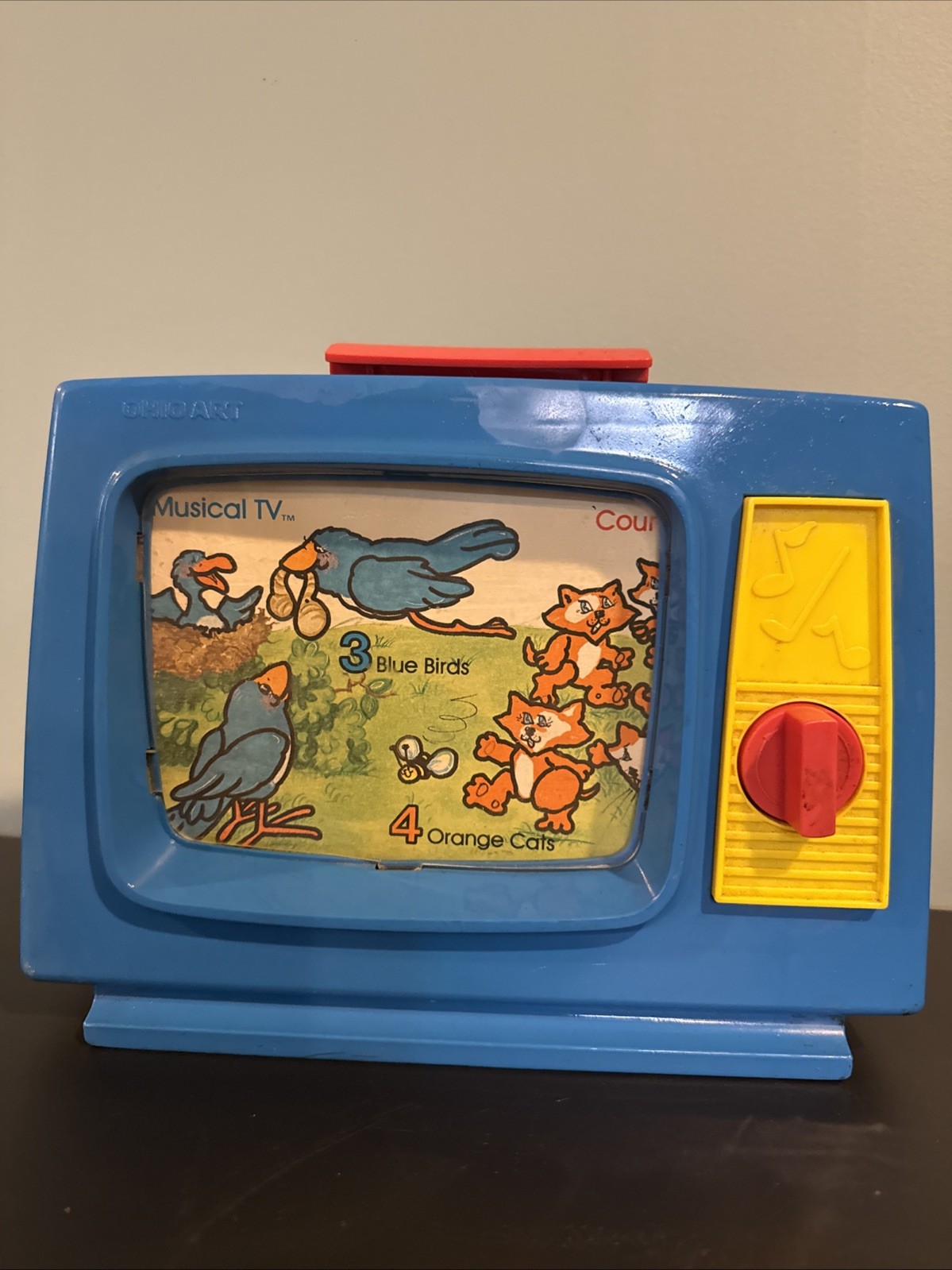 Vintage Ohio Art Blue Count By Colors Musical TV 378C185