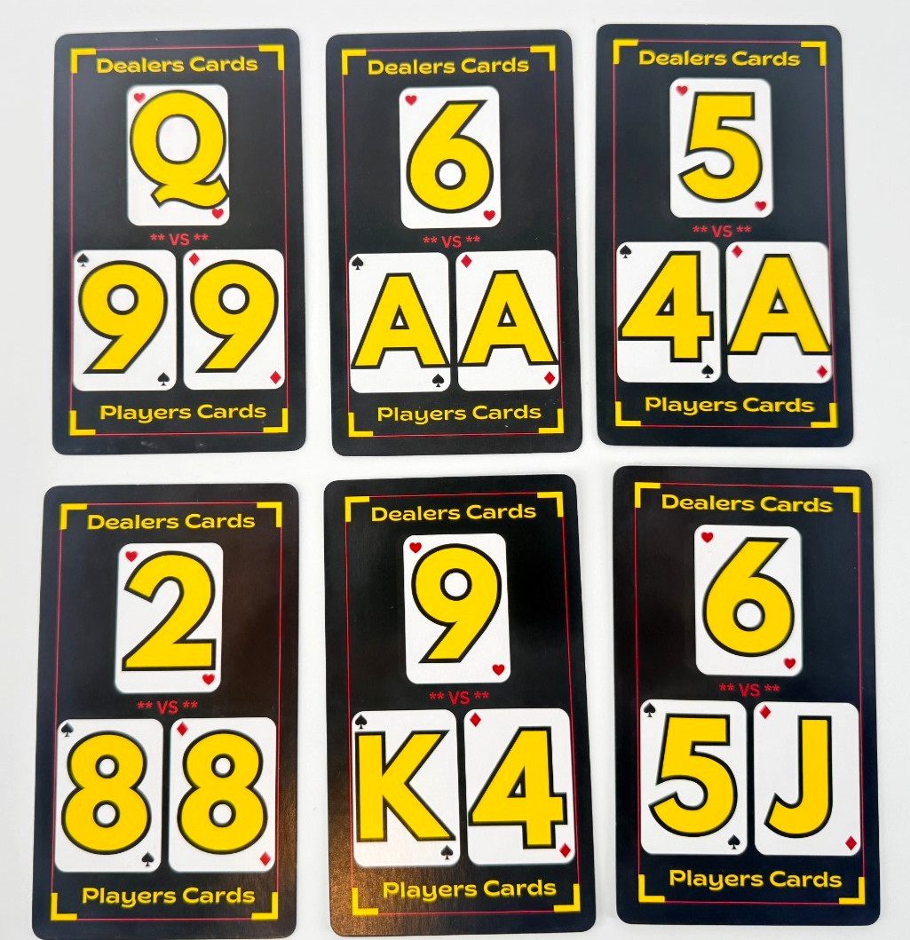 Blackjack Basic Strategy Flashcards for Beginners Casino Game Learning Cards NEW