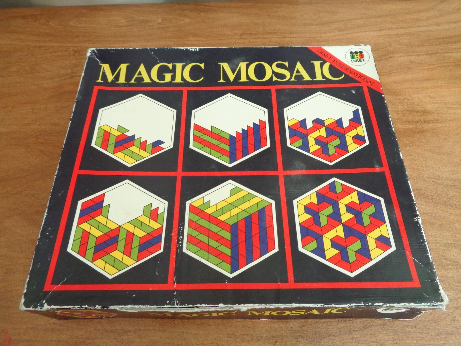 Vintage Discovery Toys Magic Mosaic Creative Colorful Tiles Design Booklet