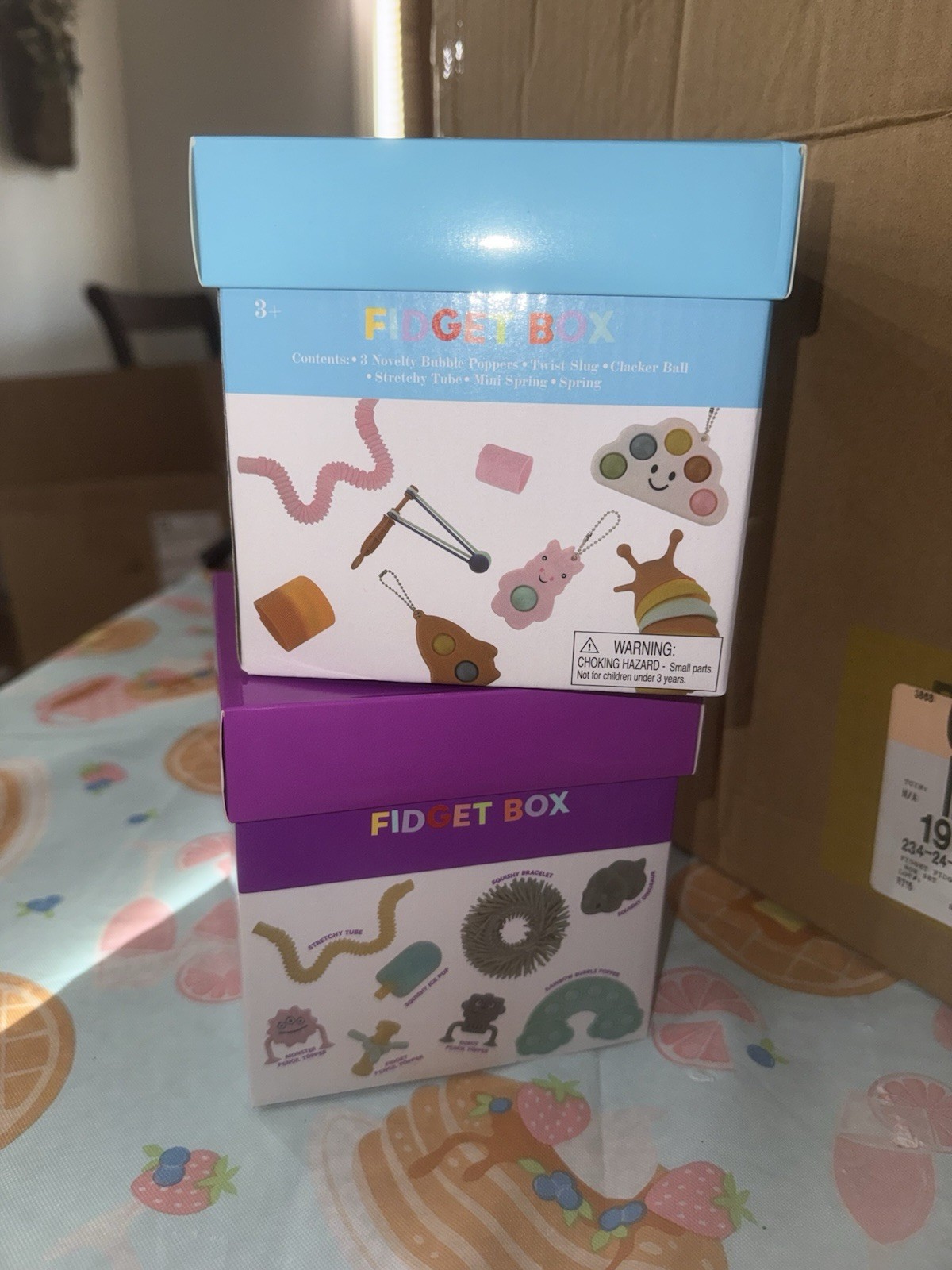 2x Fidget Box Sensory Fidget Toy Set, Multicolor, Ages 3+ Years