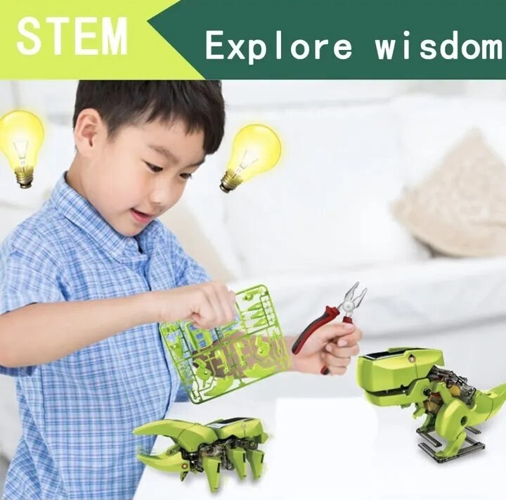 T4 Transforming Solar Powered Multi-Robot, Dinosaur, Drilling Machine, Insect