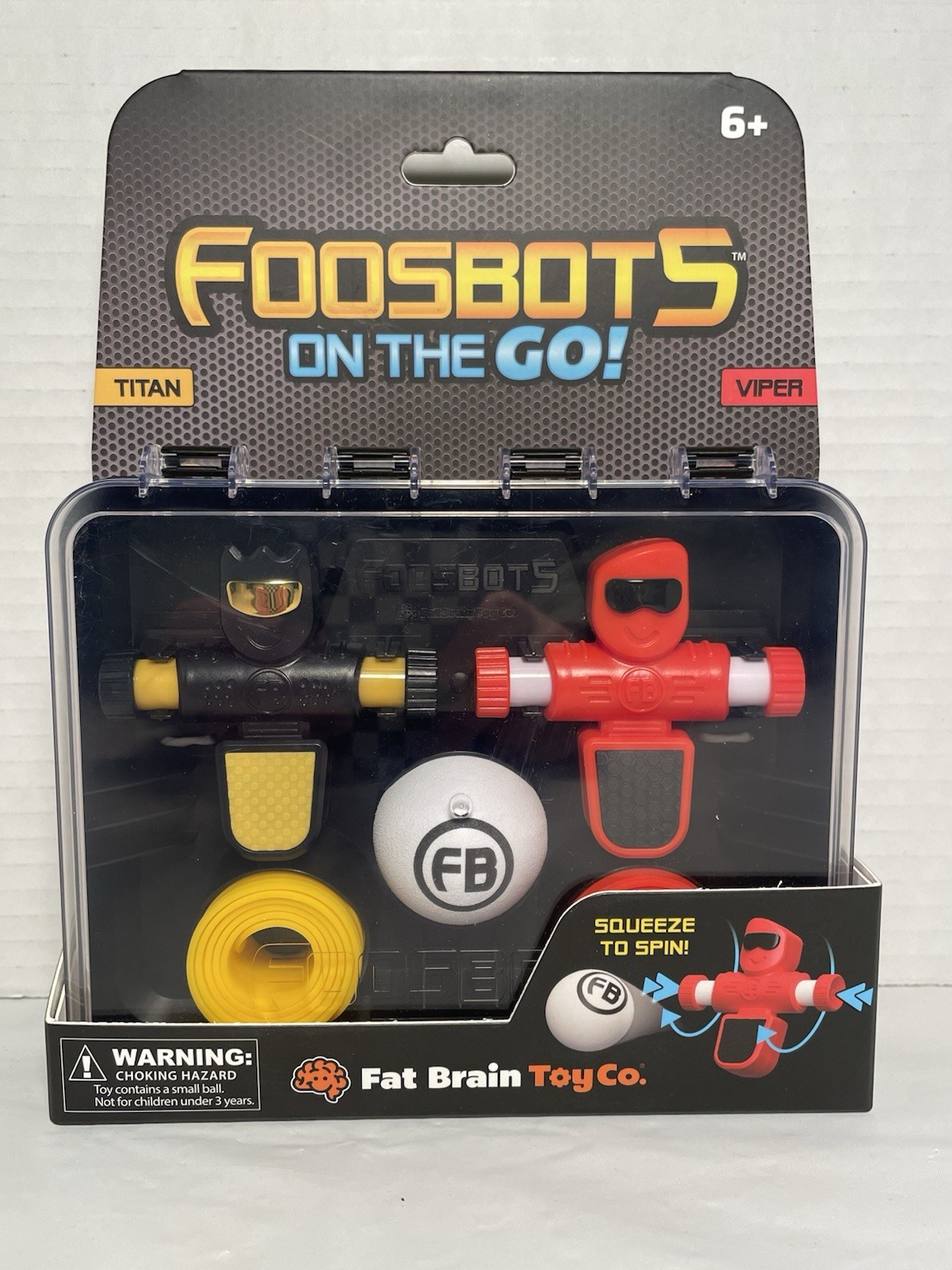 Foosbots – Set of 2 Foosbots with silicone goal lines and a ball – Table Game