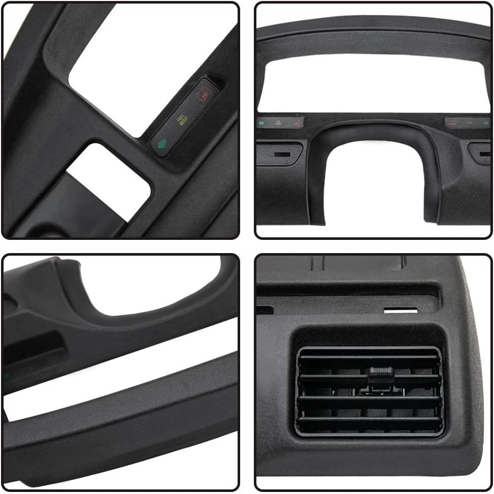 PIT66 Dash Panel Bezel Cover, Compatible with 1992-1997 Ford F150 F250 F350 Dash