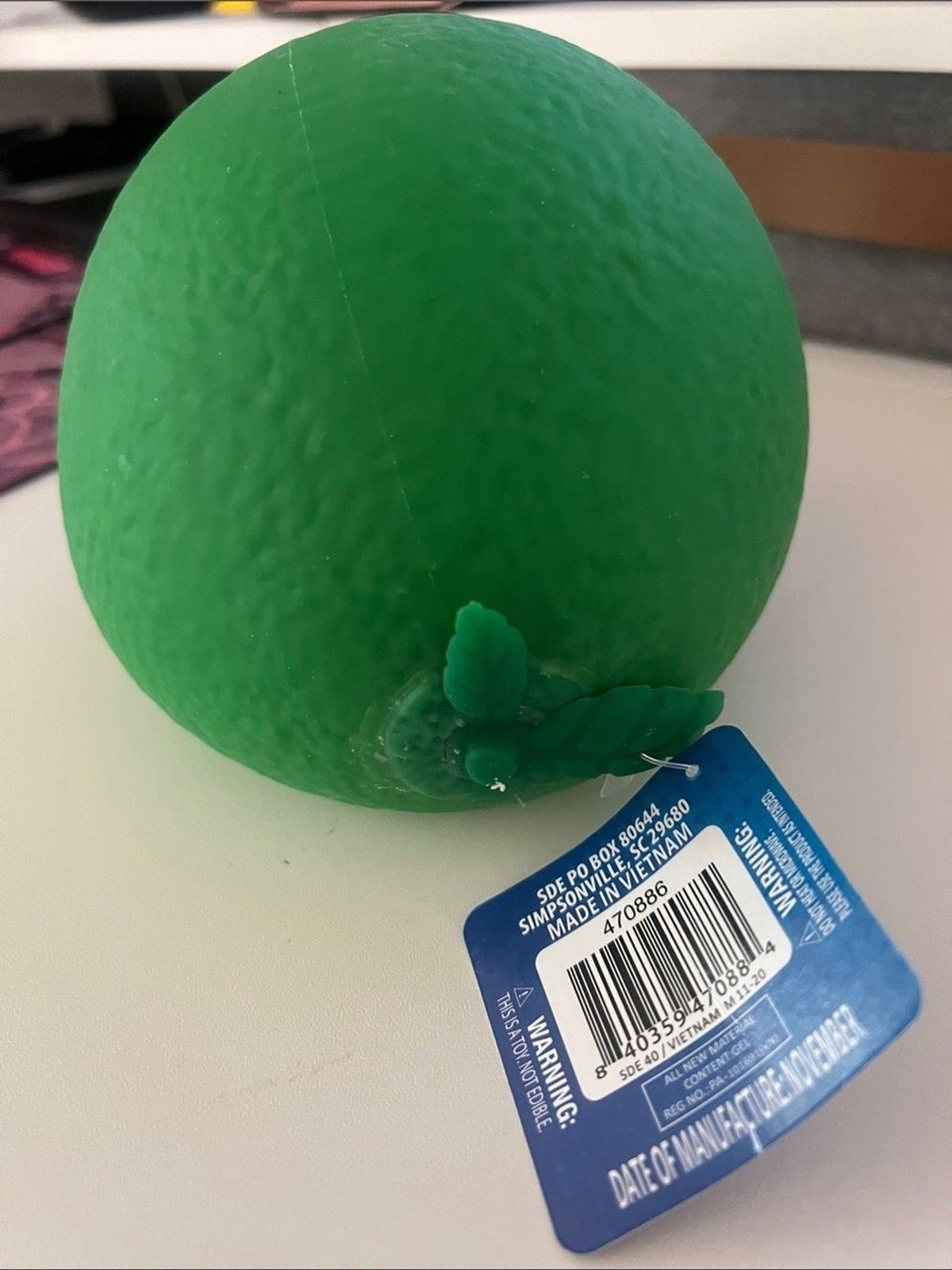 Toymendous Squish Lime JUMBO 16″ Lime Sunny Days Squishy