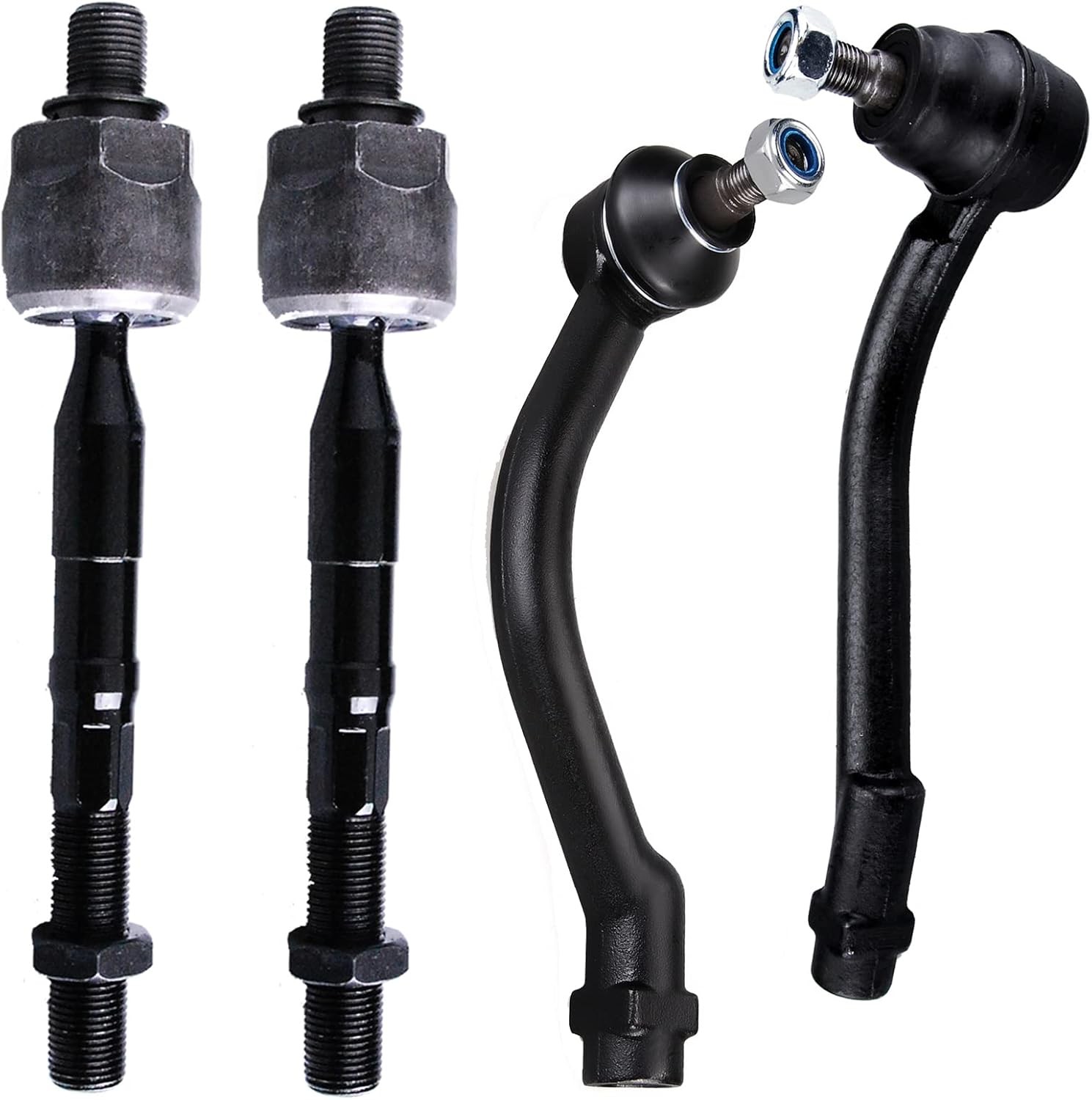 4pc Front Outer Inner Tie Rod End Kit ES800035 ES800055 EV800231 for Hyundai