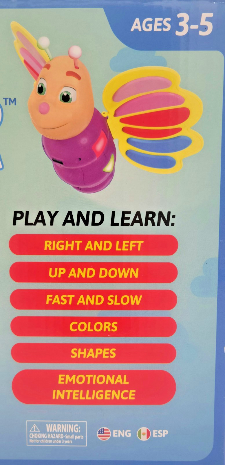 NEW Smarty Flutter Super Charged Interactive Learning Toy ENGLISH & SPANISH