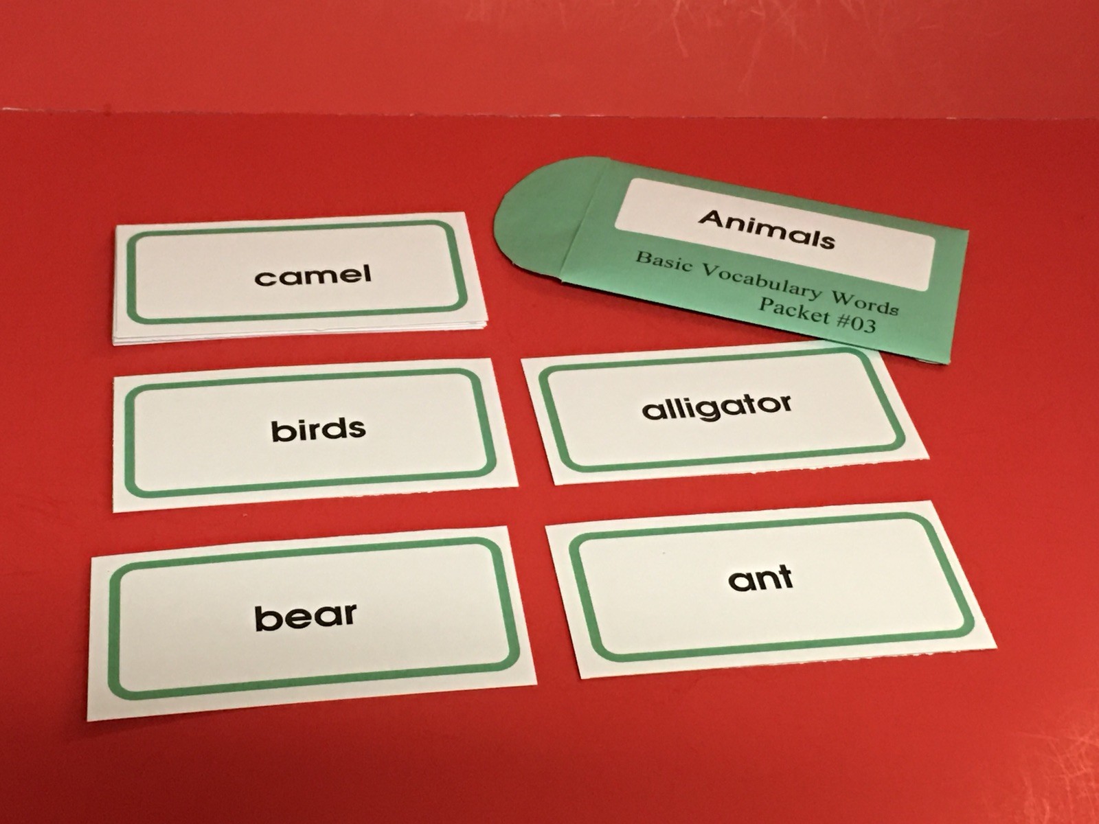 Animals – Basic Vocabulary Cards – ESL – Word Packet #3 – Animals (52 Words)