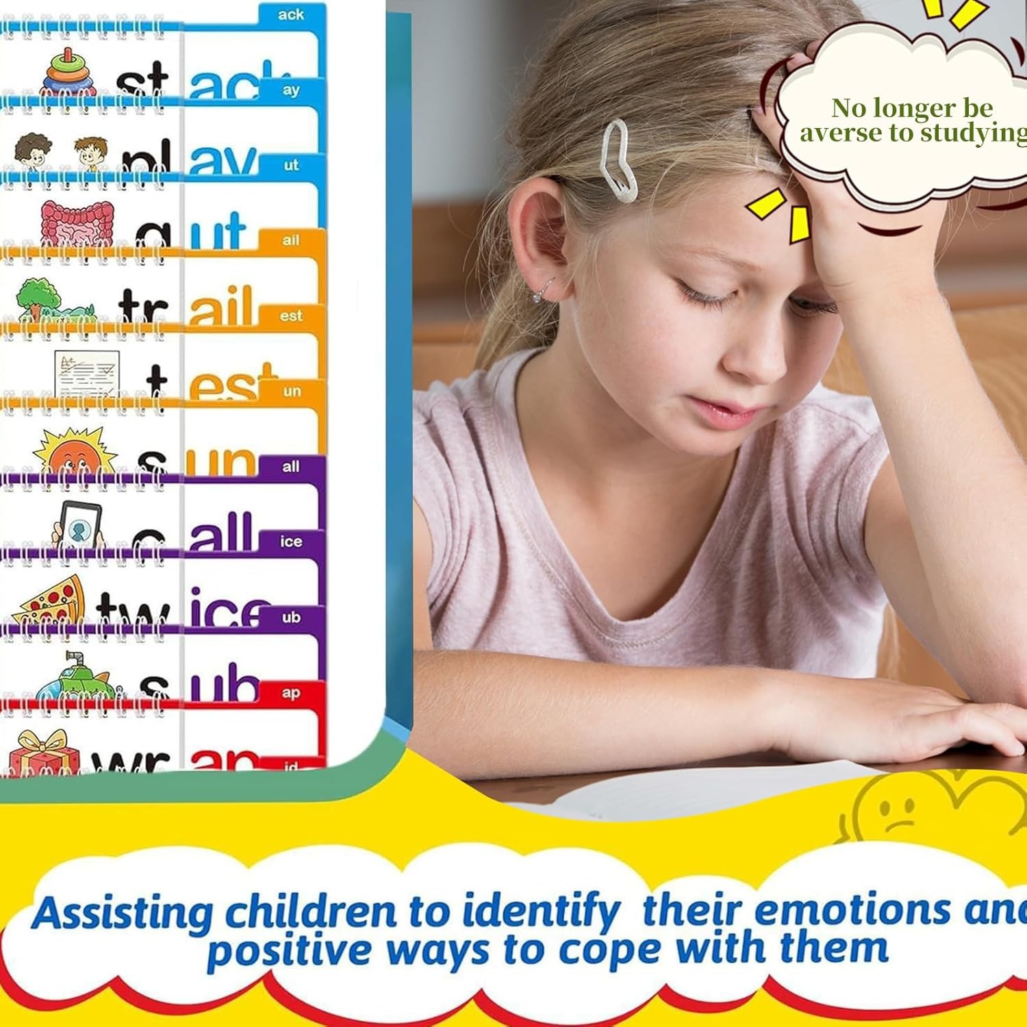 30 Read Word Families, Sight Words, ABC Phonics Flash Cards,Reading Learning Set
