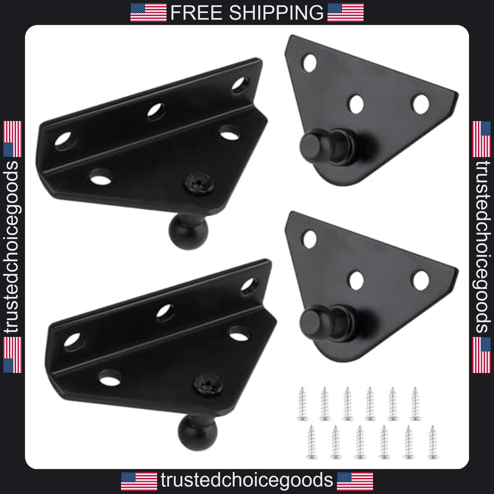 4pcs 10mm ball stud brackets for gas struts lift supports shocks spring prop