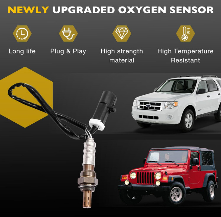 Sensores de oxígeno O2 2 piezas para motor, upstream y downstream compatibles