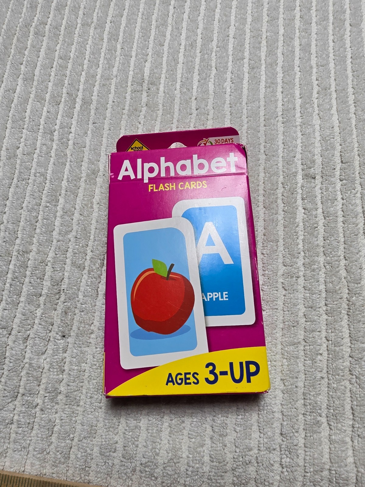 School Zone Alphabet Flash Cards: Colorful Learning for Preschool & Toddlers (A