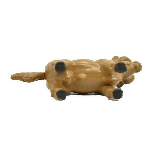 Cow, Brown Bull Realistic Small Toy Model Plastic Replica Barn Farm Animal F4149