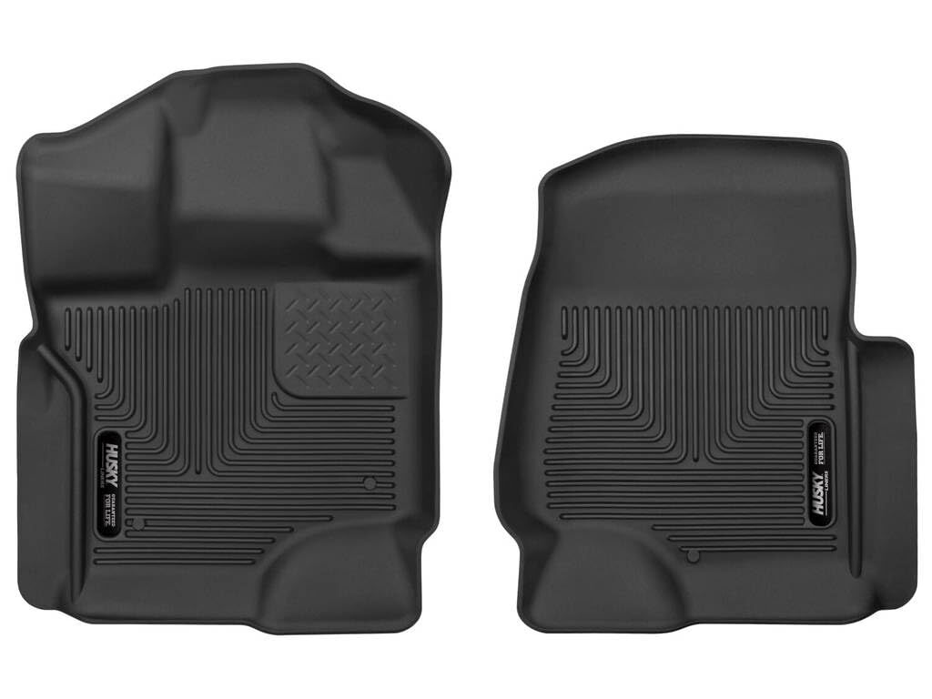 Husky Weatherbeater Custom Fit Floor Mats for 2017-2024 Ford F250 F350 F450