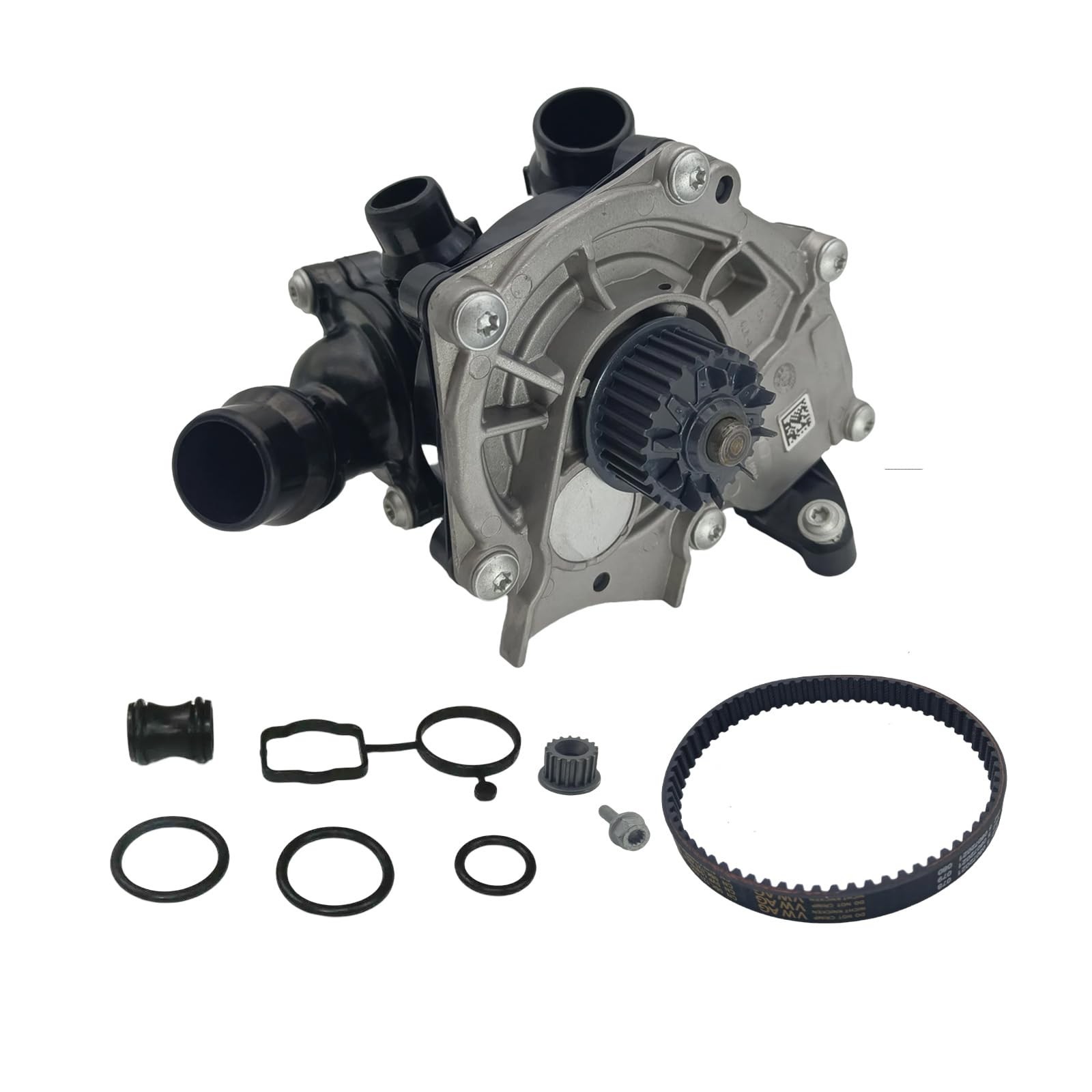 Engine Mechanical Water Pump with Belt Thermostat Housing Assembly Fit for Vo…
