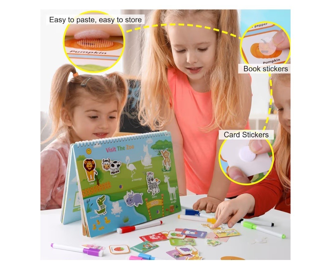 My Preschool Busy Book Learning Activities for 3+ Age Children-NEW IN ORIG PKG