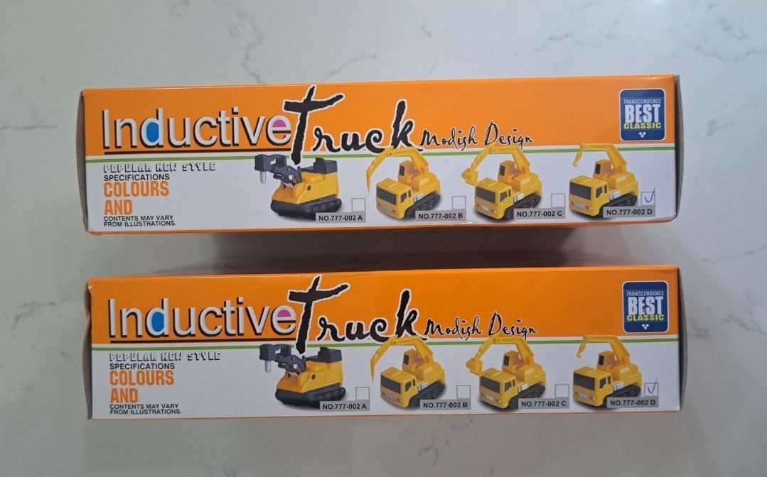 2 LOT Inductive Truck by Modish Design “Will follow any drawn line” New NIB x2