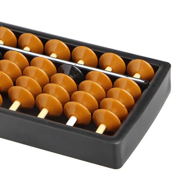 Plastic Abacus 15 Digits Tool Kid s Math Learn Aid Caculating Toys
