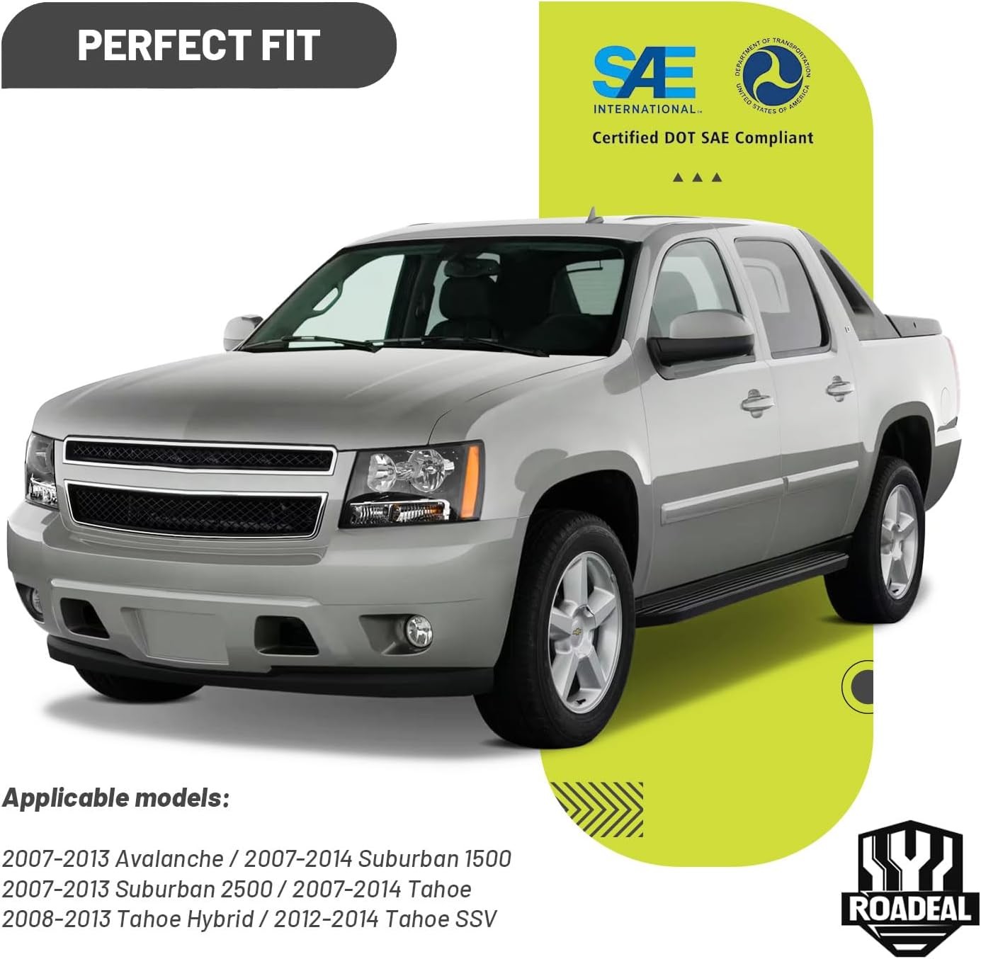 2007-2014 Chevy Tahoe Headlights w Bulbs Pair