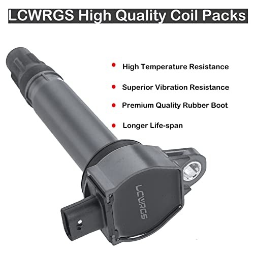 Set of 4 Ignition Coil Pack & Spark Plugs for Jeep Patriot Compass Dodge Avenger
