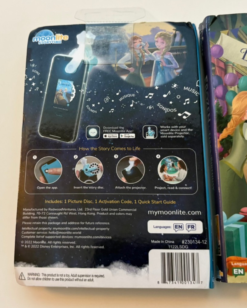 Moonlite Story Reel – Disney Projector Set of 4 Frozen, Lilo & Stitch & Other