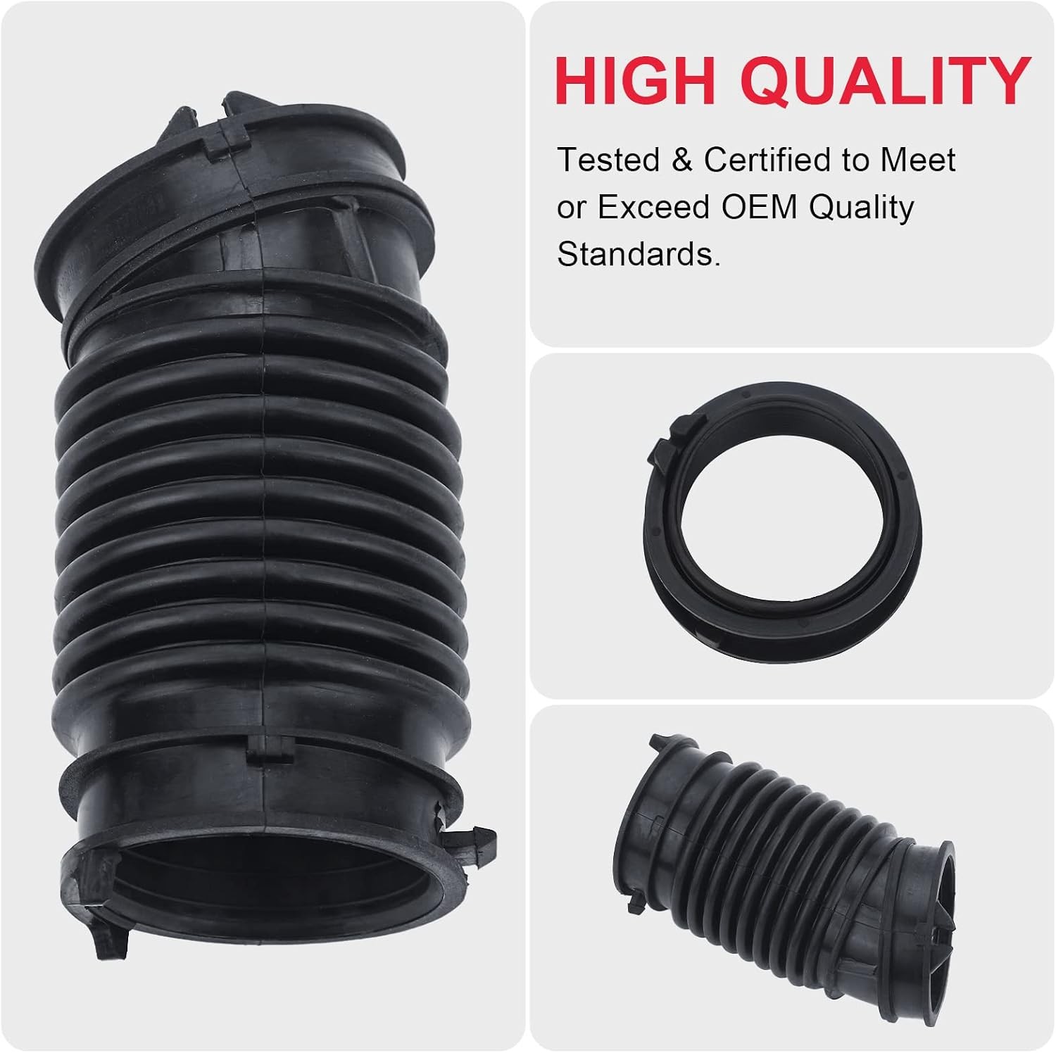 Air intake hose for various vehicle models.