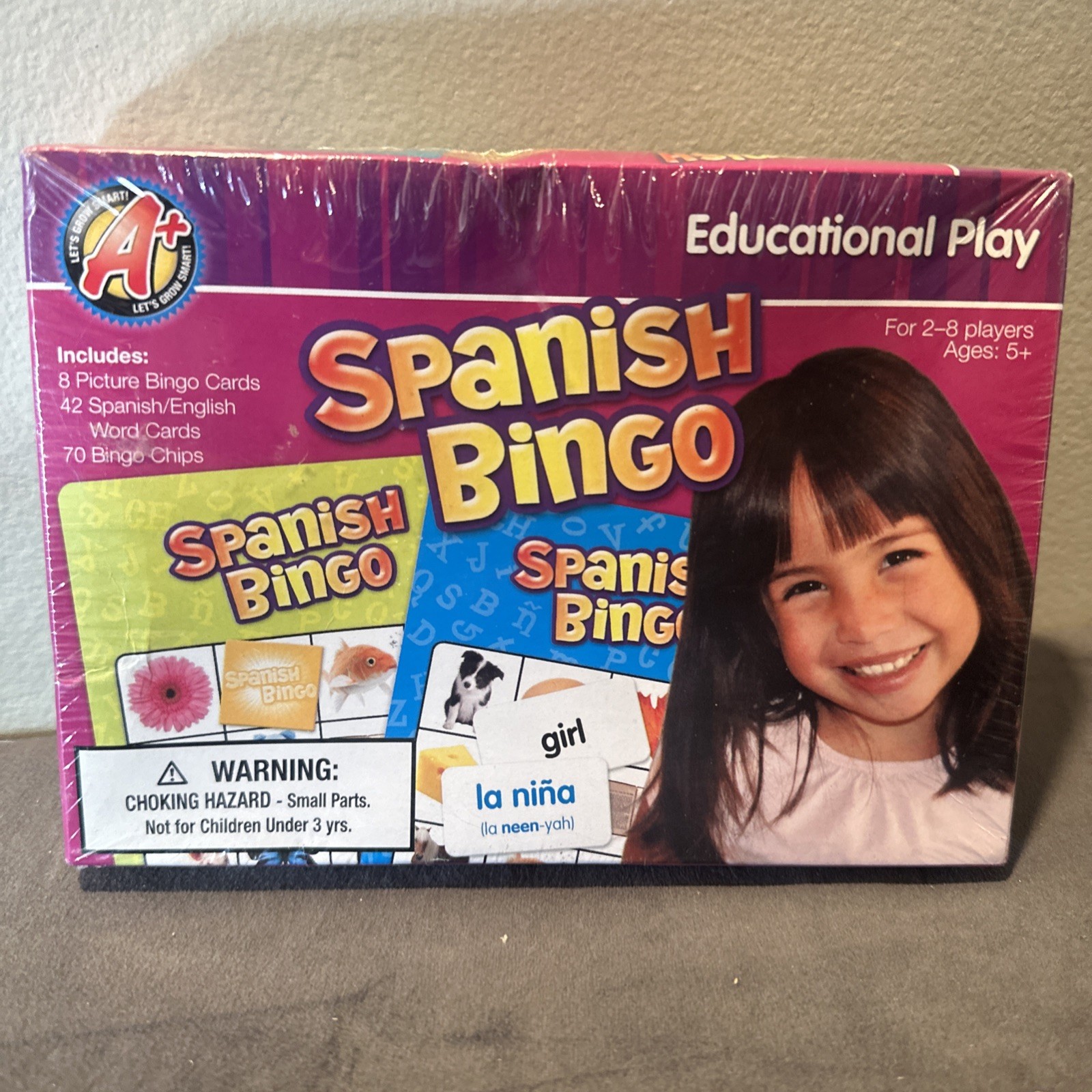 A Plus Spanish Bingo Educational Play New Sealed