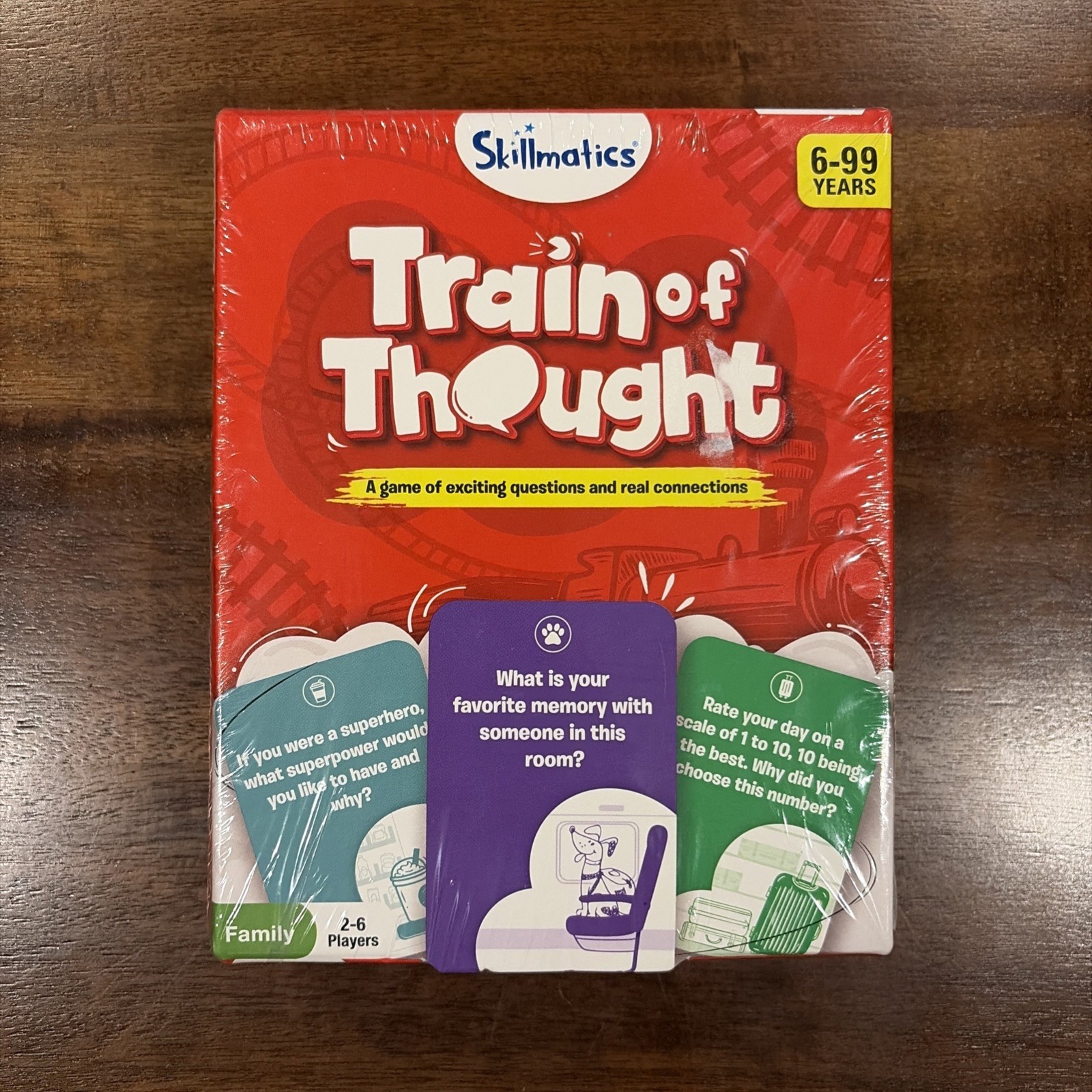 Train of Thought Card Game Travel & Family Game Skillmatics New And Sealed