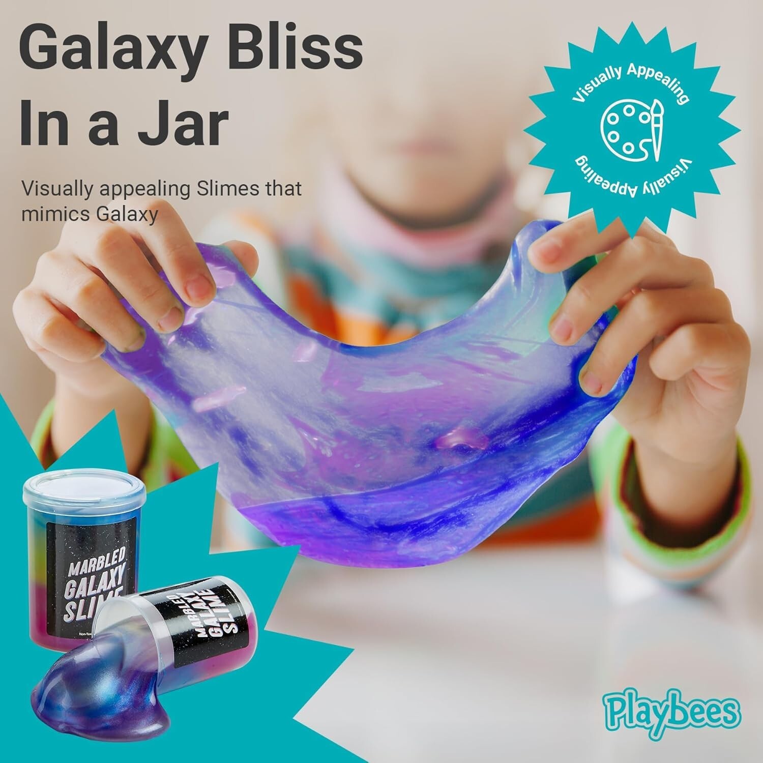 Marbled Galaxy Slime – 12 Pack – Cosmic Galaxy Gooey Unicorn Fidget Kit