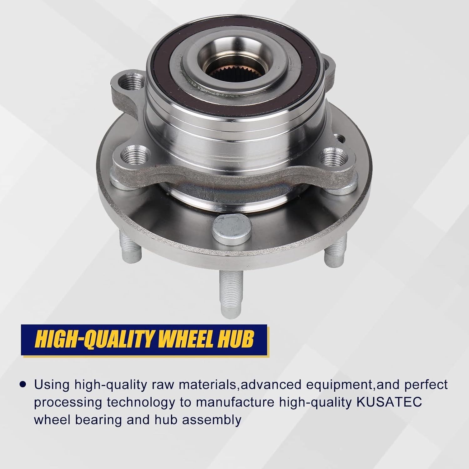KUSATEC 512460 Front/Rear Wheel Bearing and Hub Assembly Fit for Ford Explorer