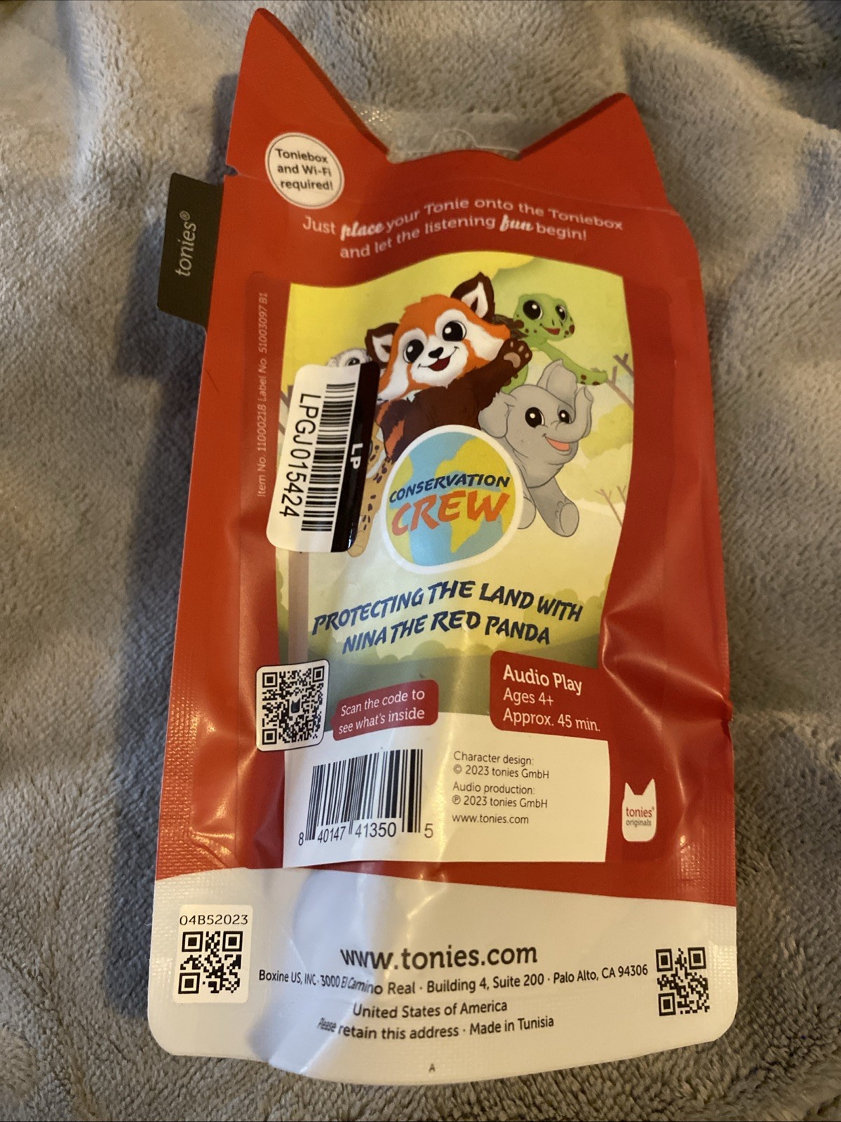 Tonies Protecting the Land with Nina the Red Panda – NEW & SEALED!