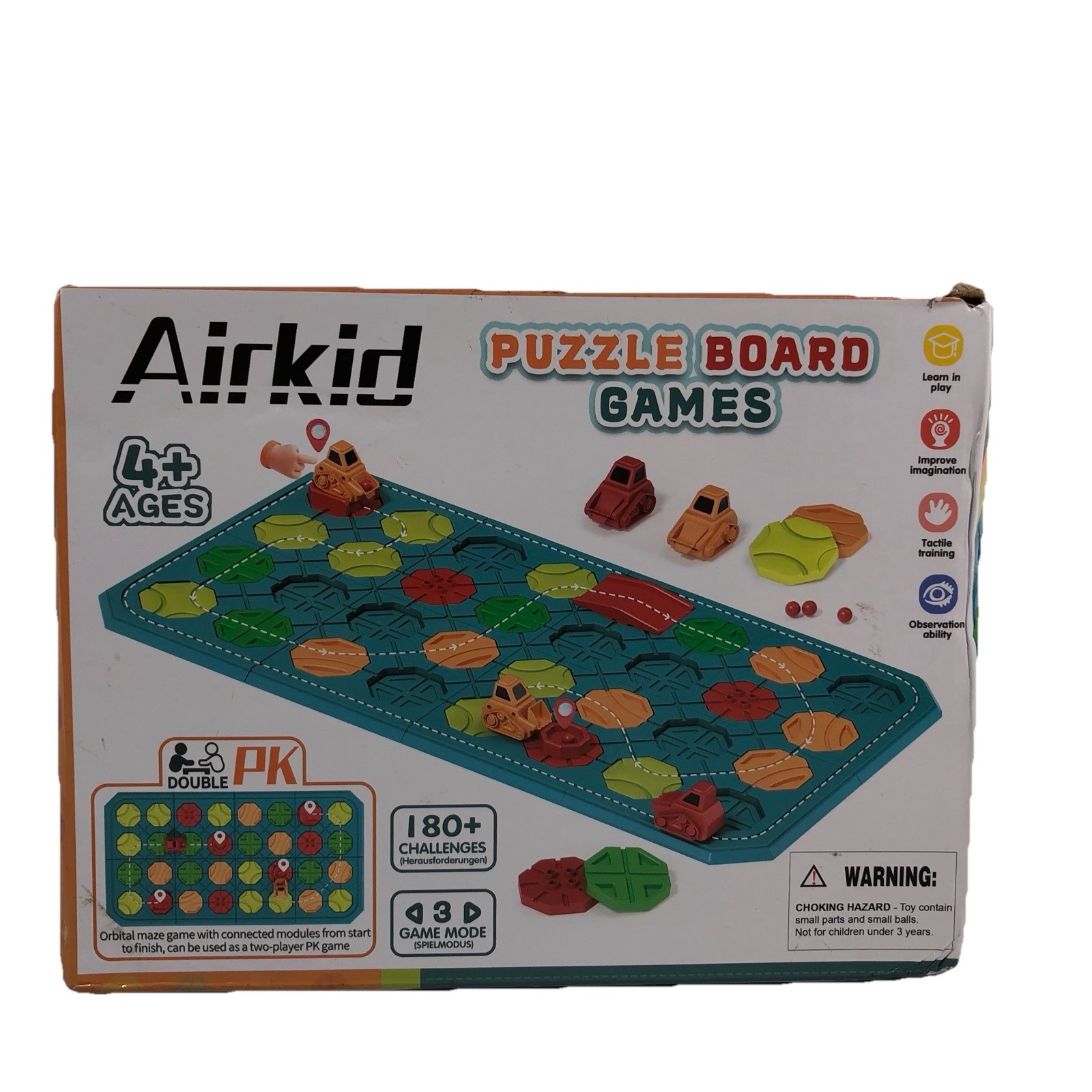 Airkid Puzzle Board Game STEM Educational Toy Logic Challenge 4+ Kids