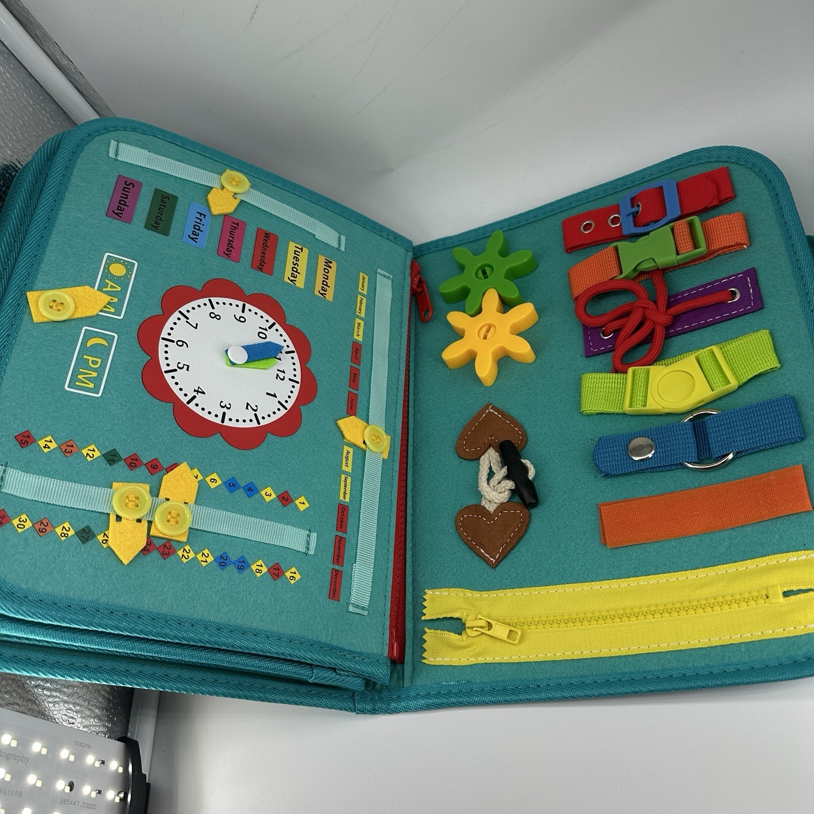 Toddler Busy Board Book With Handles Ages 3+