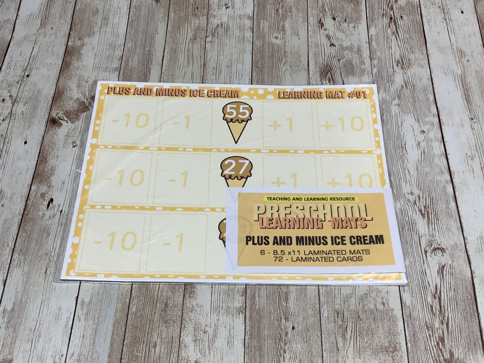 Set of 6 – Learning Mats & Cards – Laminated Activity #