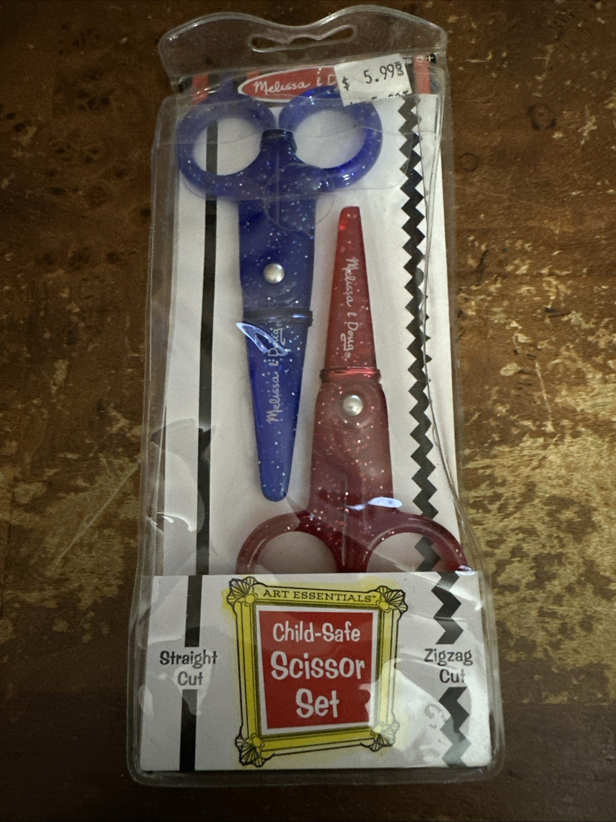 Melissa & Doug Child-Scissors Straight And Zigzag Cut Styles Will Not Cut Hair