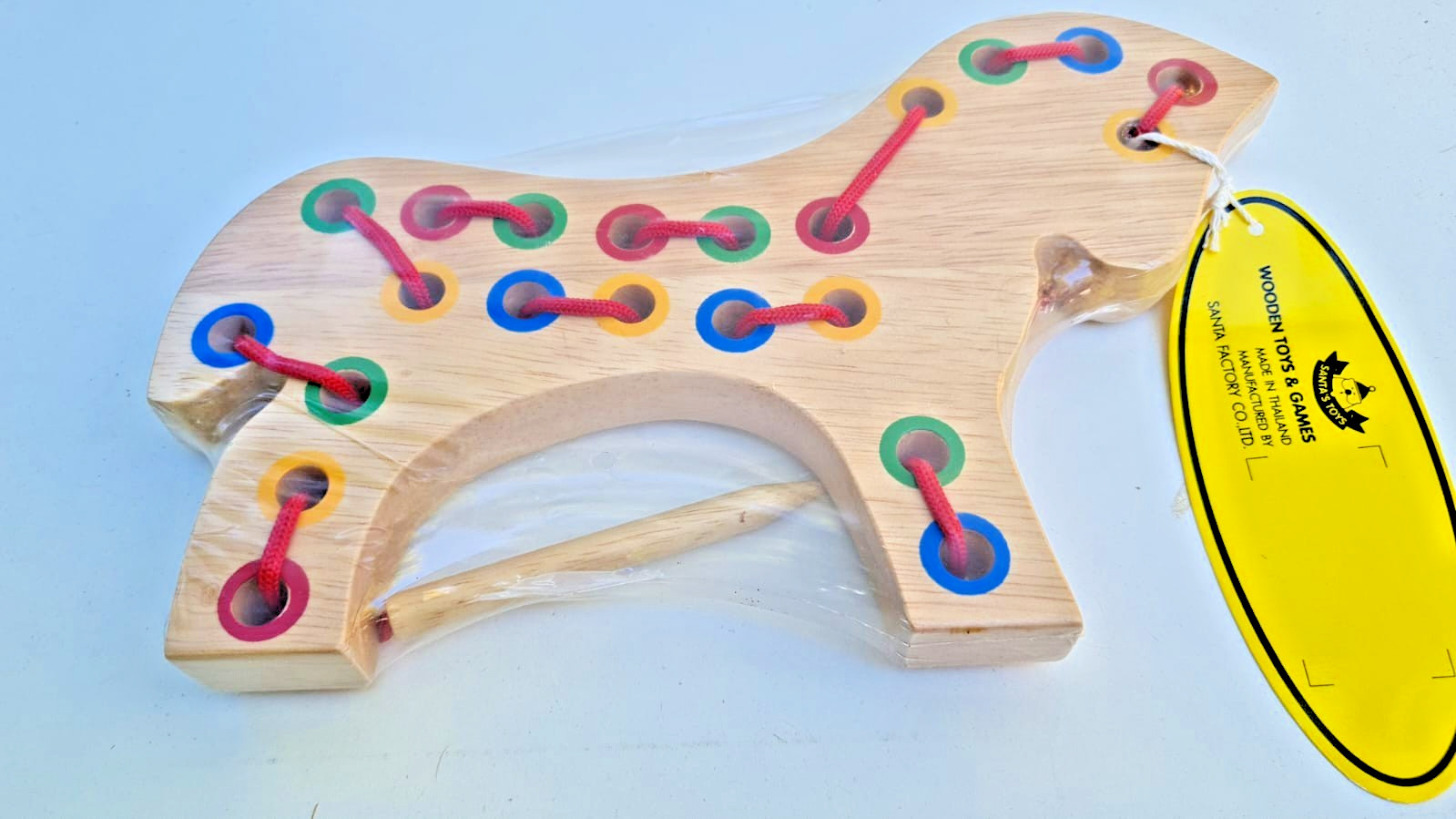 Santa Toys Educational Sewing Horse Wooden 25 x 15cm made in Thailand