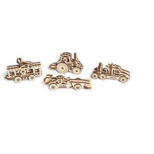 Ugears Mechanical Models Wooden Vehicle Set