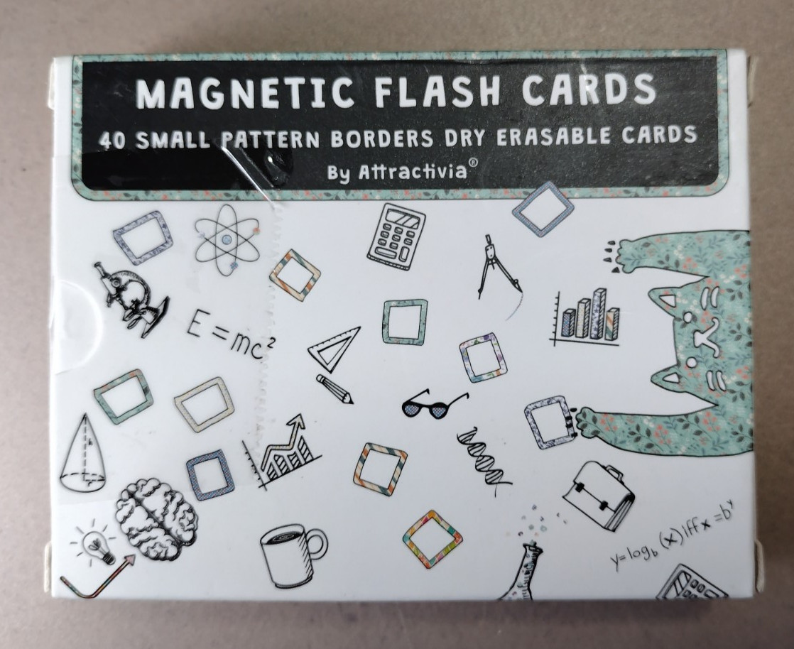 40 Blank Dry-Erasable Magnets by Attractiva