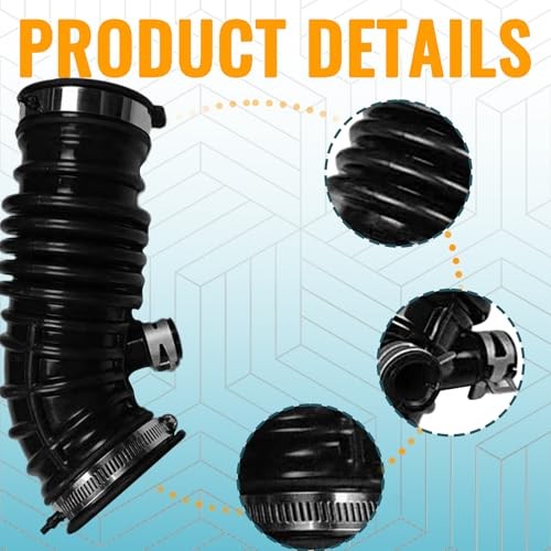 Right Left Rear Engine Air Intake Hose, Compatible with Infiniti G35 L+R Rear