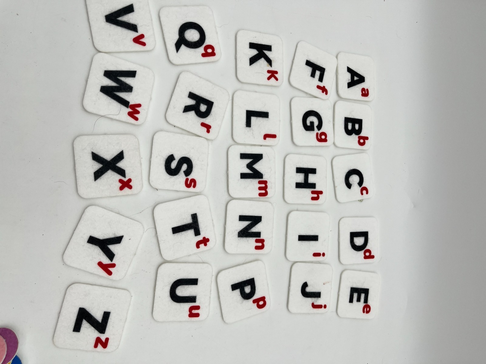 CHEFAN Felt Kids Learning Station Educational Wall Chart Alphabet Numbers Shapes