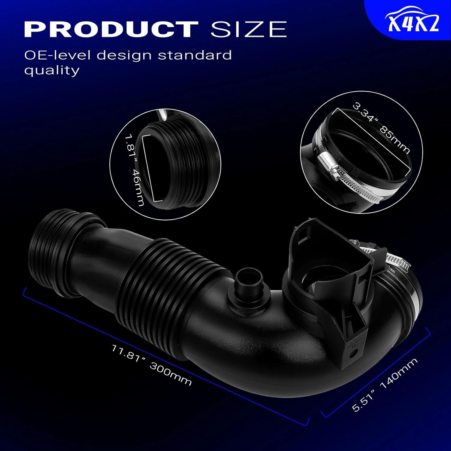 13717605638 Air Intake Inlet Tube Pipe Hose for 2011-2018 BMW1 2 3 4 5 X1 X3 X4