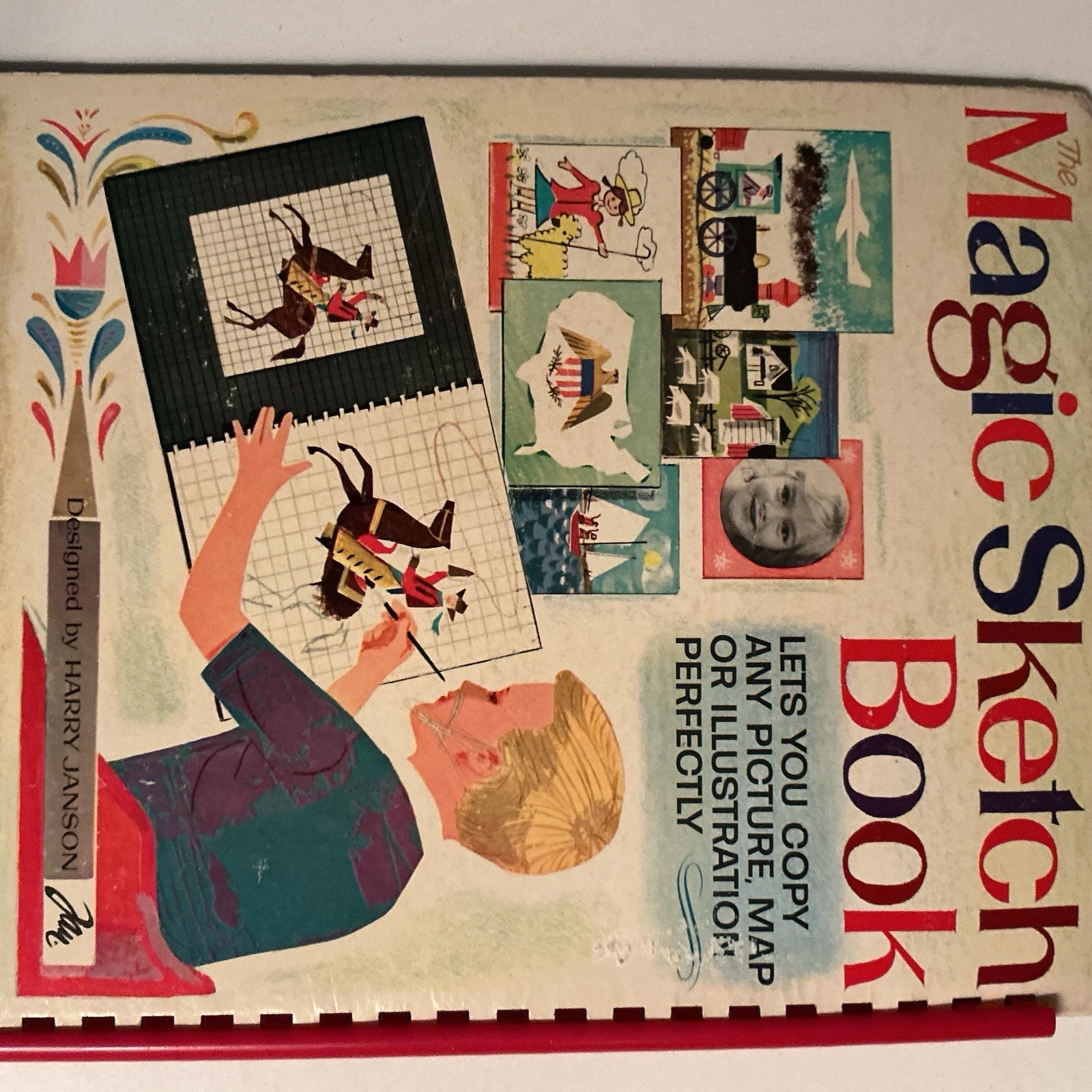 Vintage 60s Magic Sketch Book Drawing Book – Complete