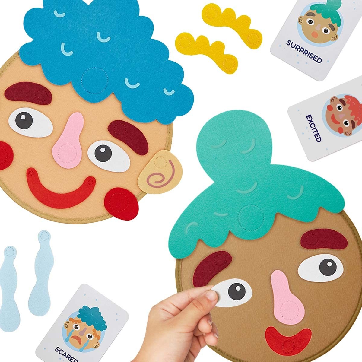 Social Emotional Games for & Toddlers – Make Faces to Describe Feelings & Emo…