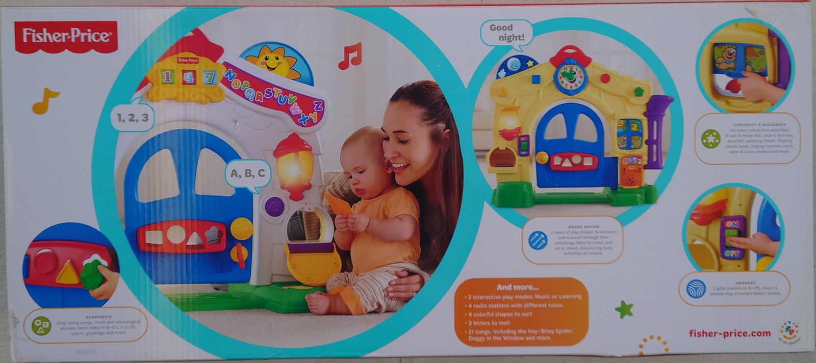 Fisher-Price LAUGH & LEARN LEARNING HOME, Electronic ABC 123 Toy, Baby/Toddler