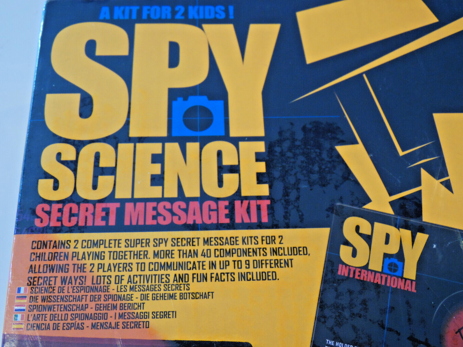 Spy Science Secret Spy Message Kit for 2 children playing together Code Decode