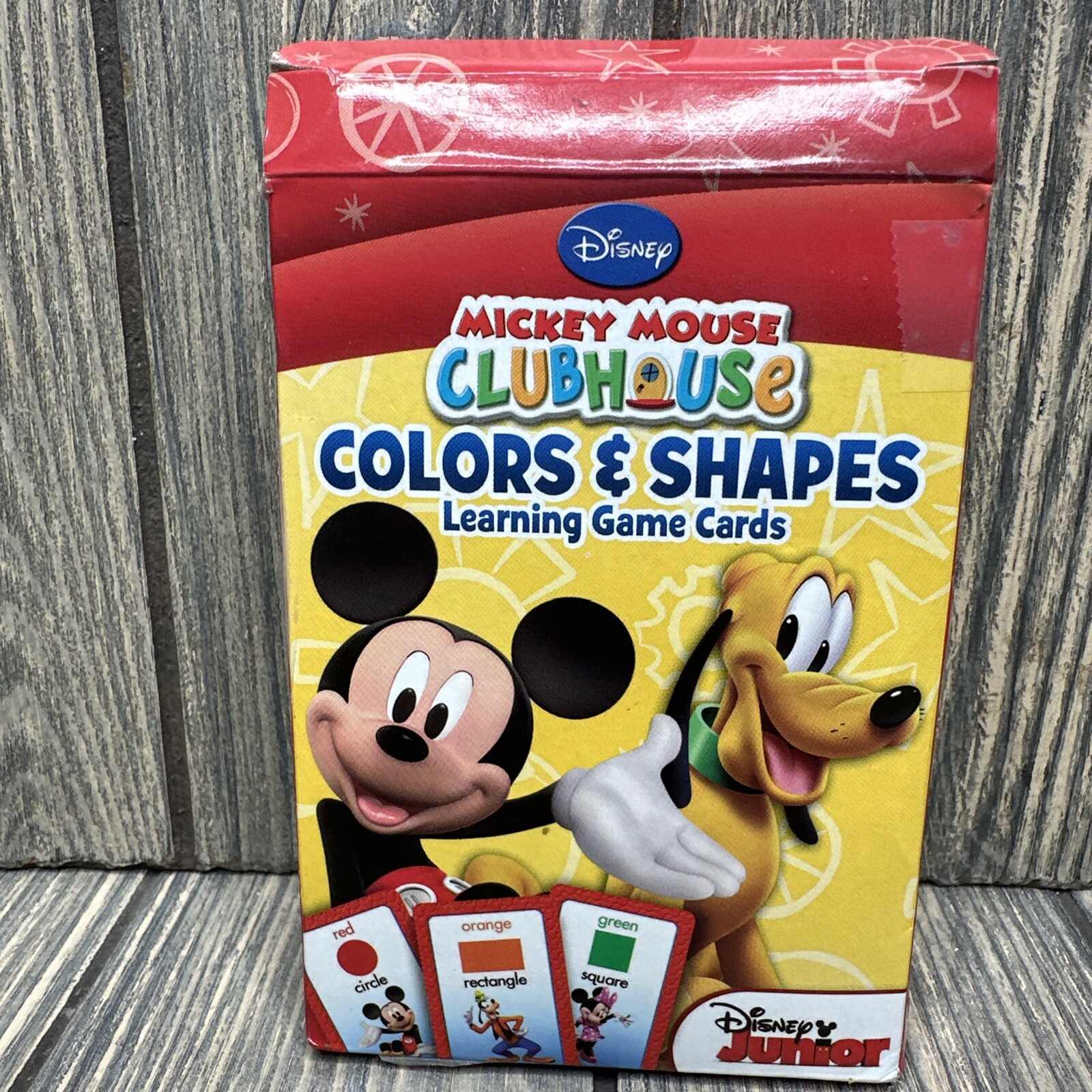 Mickey Mouse Clubhouse Colors & Shapes Learning Game Cards Flash Disney