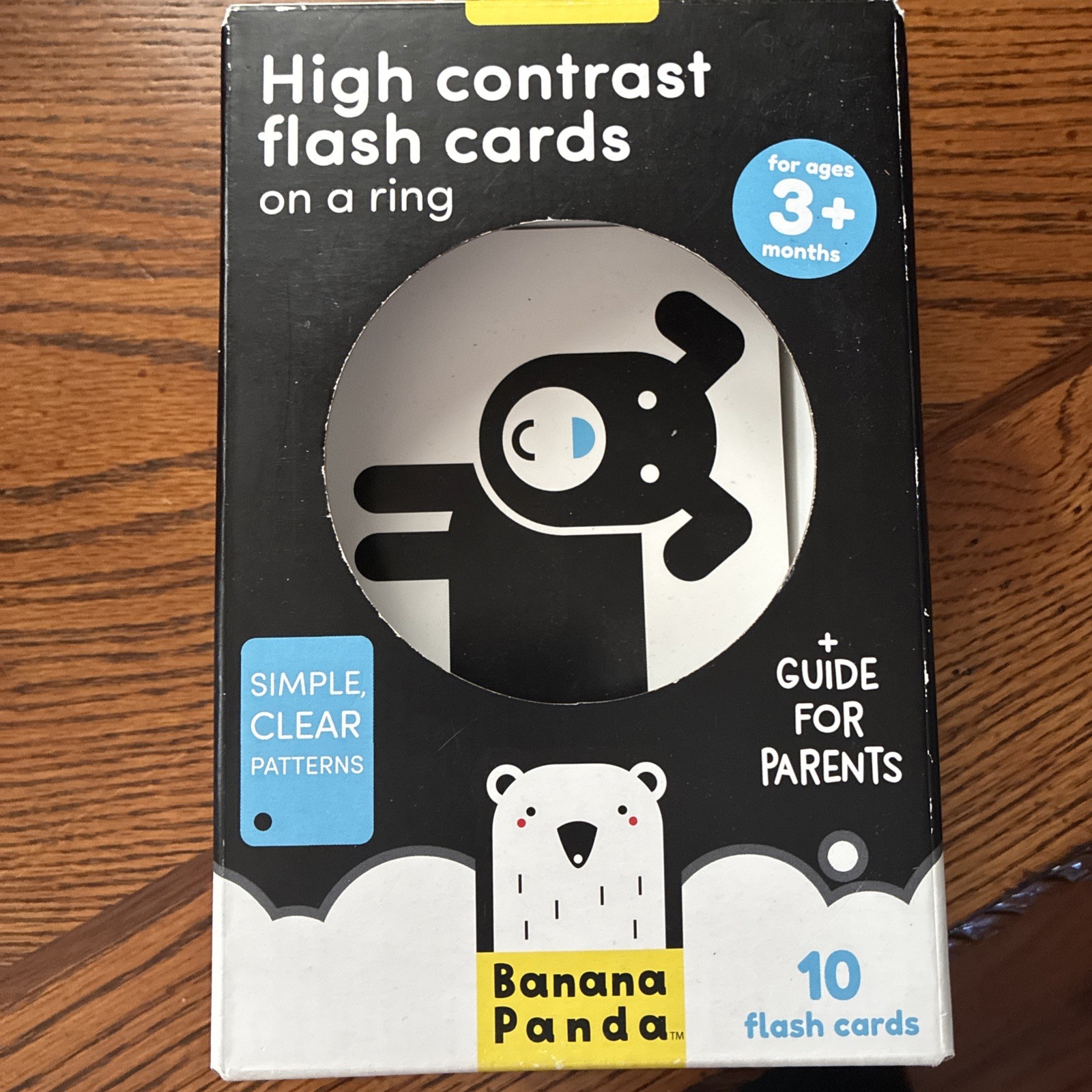 High Contrast Baby Flash Cards 10 Large Black And White Doublesided Cards Design