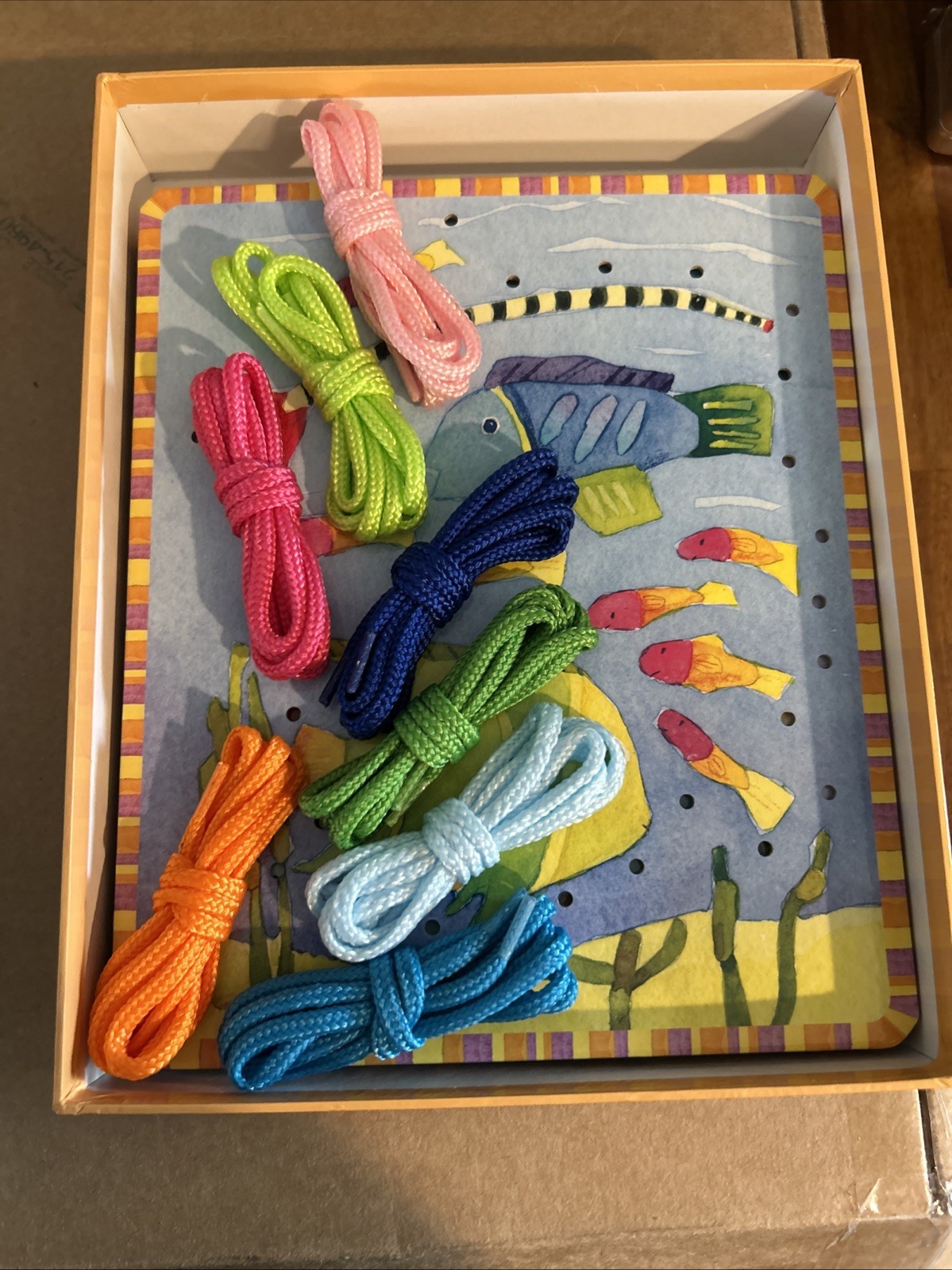eeBoo Under The Sea Lacing Cards New But Not Sealed Best Toy Award