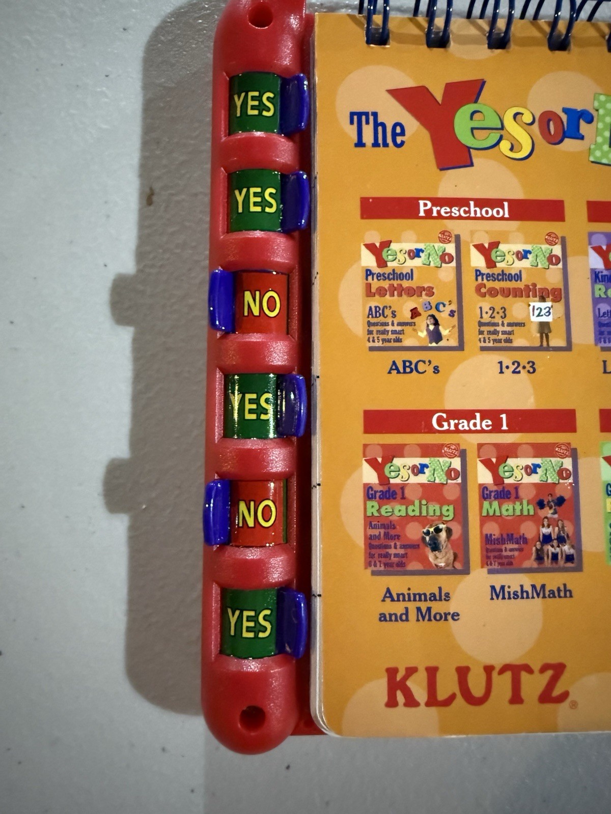 Klutz Yes or No Preschool Letters Interactive Learning Book ABC’s for 4-7 Years