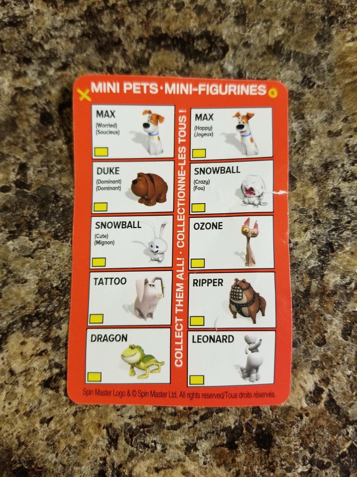YOU CHOOSE – New – Secret Life of Pets – 3D Mini Figure Blind Bag – Series 2