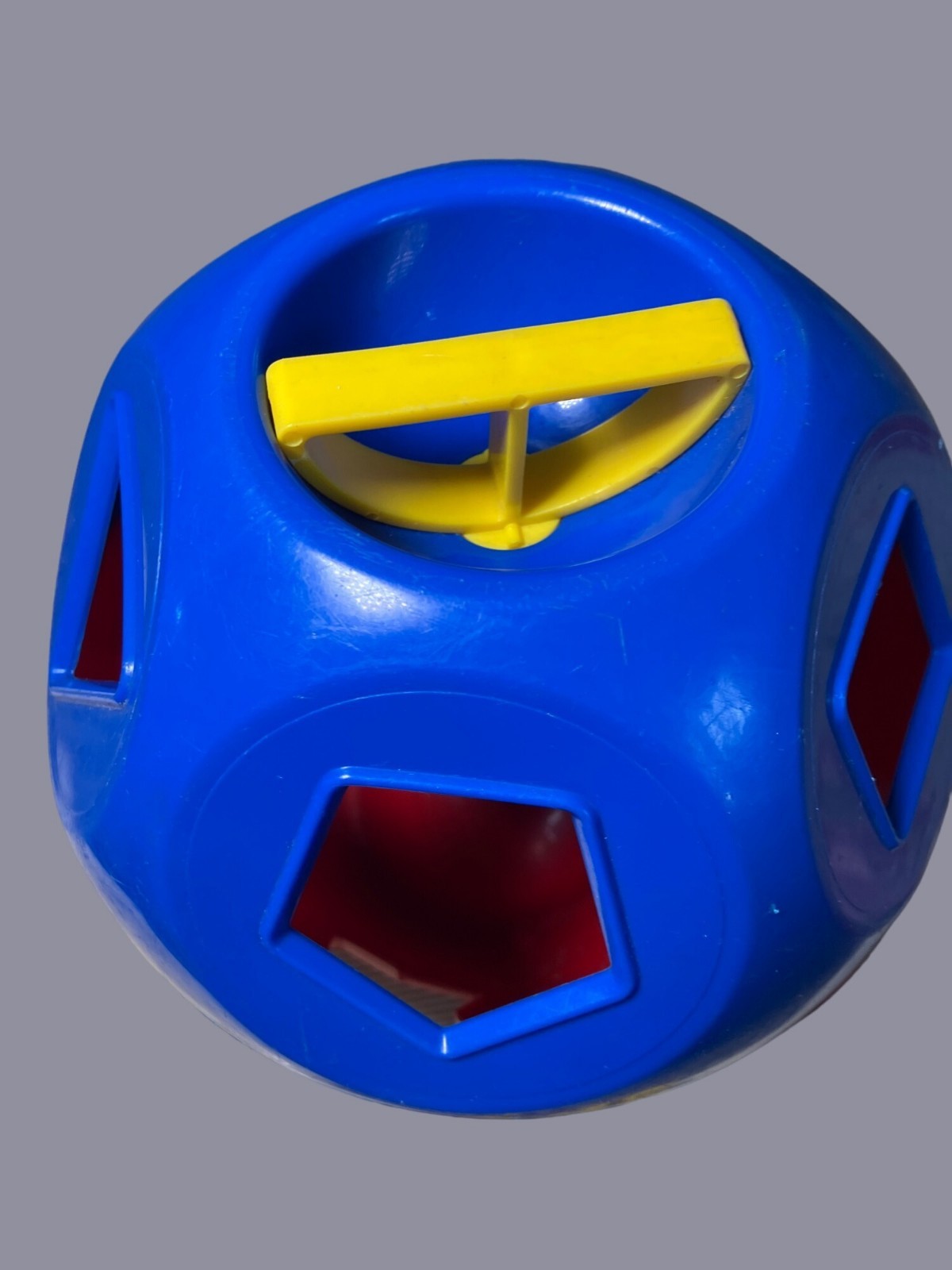 Tupperware Vintage Shape O Ball Shape Sorter Toy Blue Red Yellow